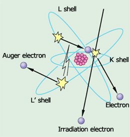 Fig.1 Auger electron generation principle diagram
