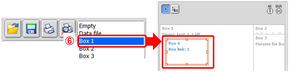 Link the data boxes