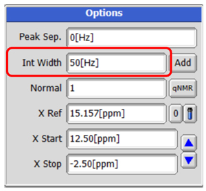 Options ― 1D Processor window