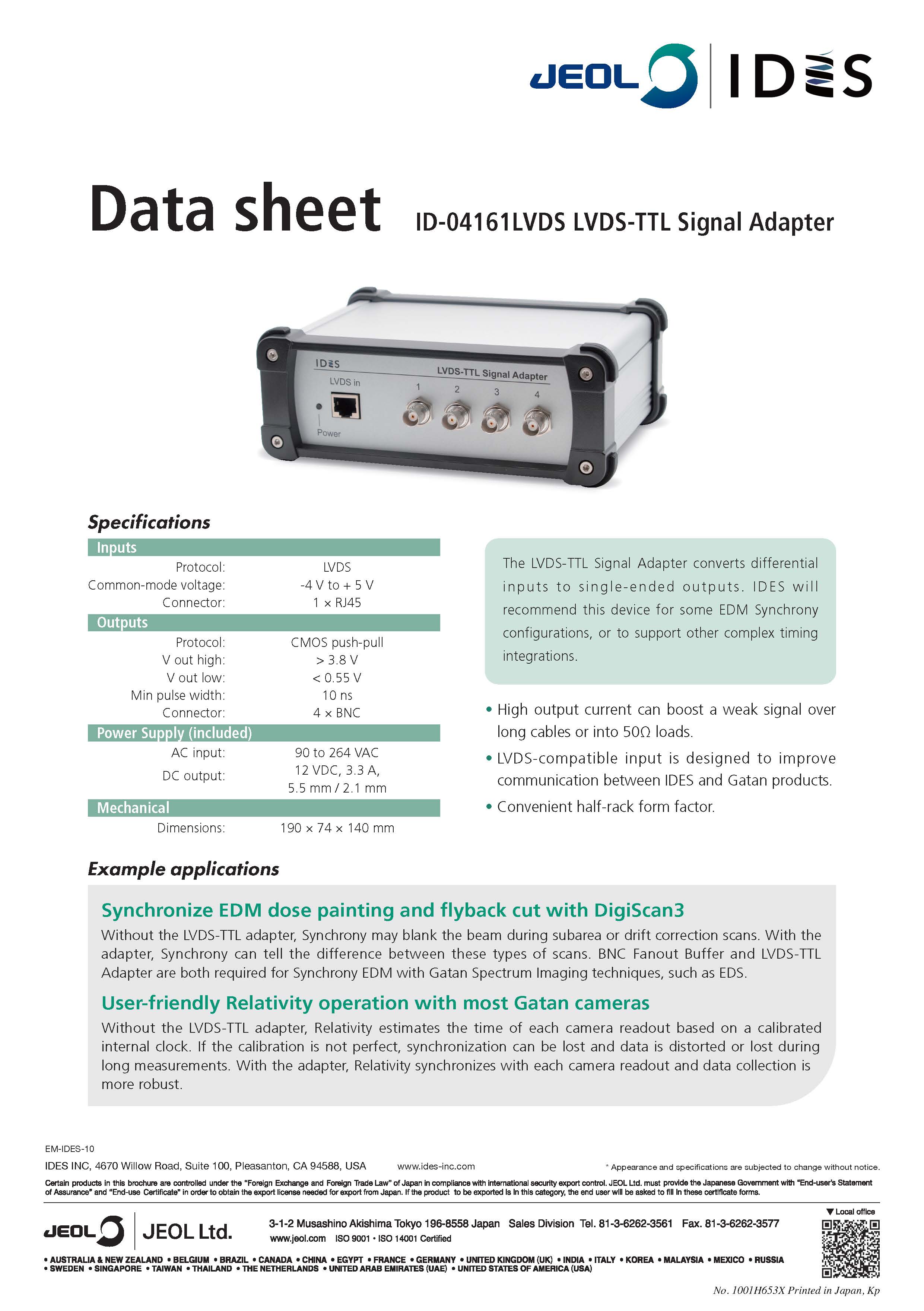 LVDS-TTL Signal Adapter
