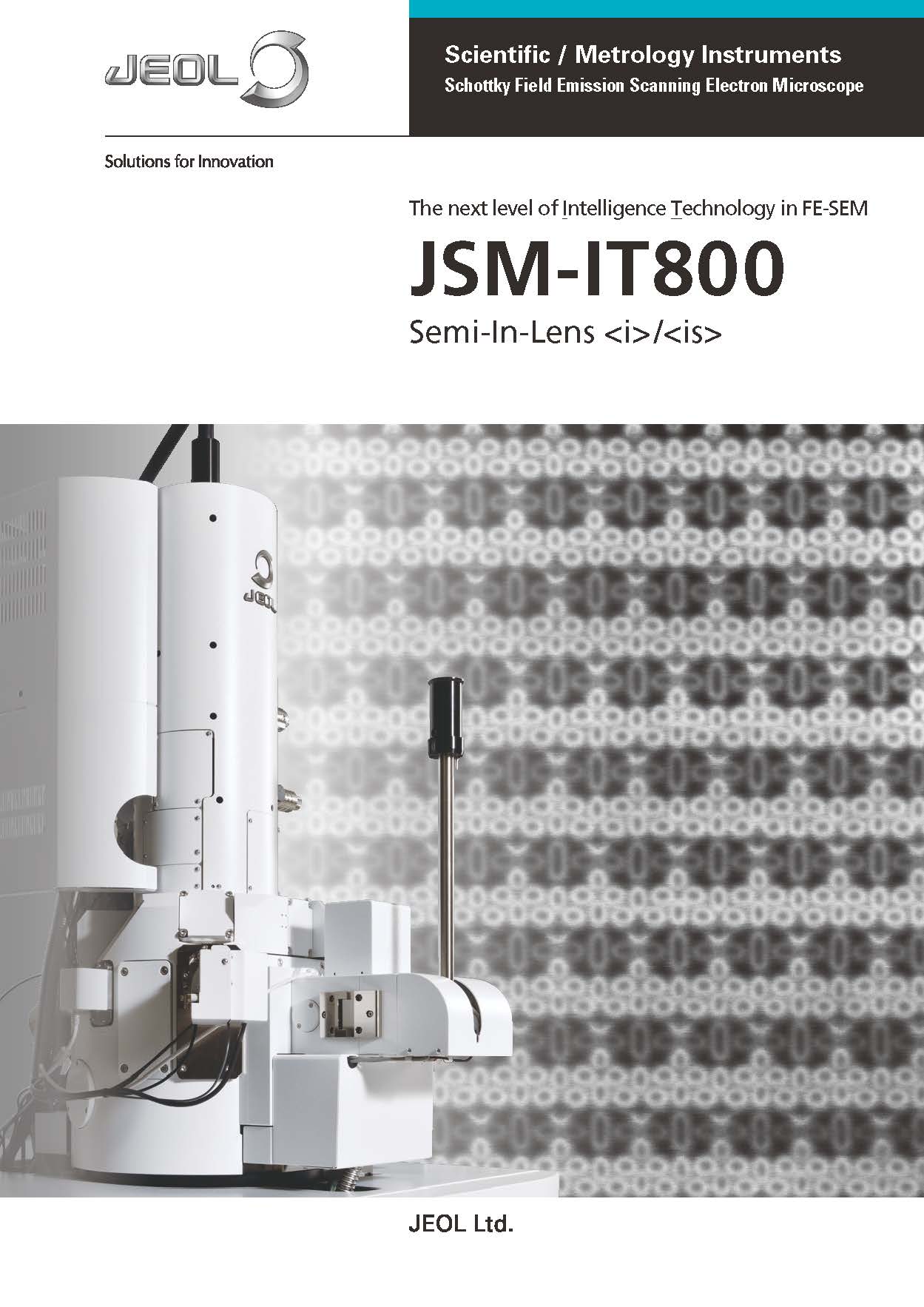 JSM-IT800(i)/(คือ) Schottky Field Emission Scanning Electron Microscope
