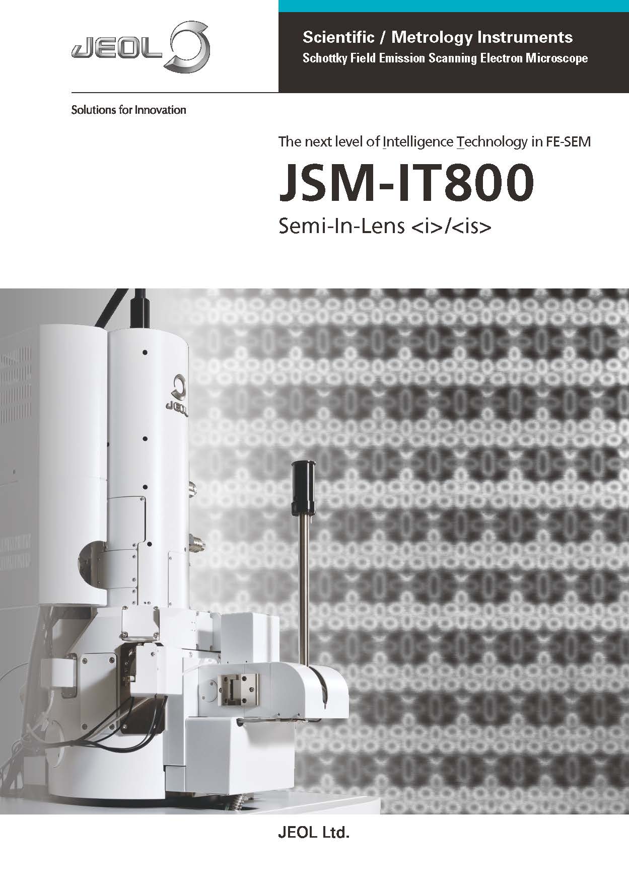 JSM-IT800(i)/(is) Mikroskop Elektron Pengimbasan Pelepasan Medan Schottky