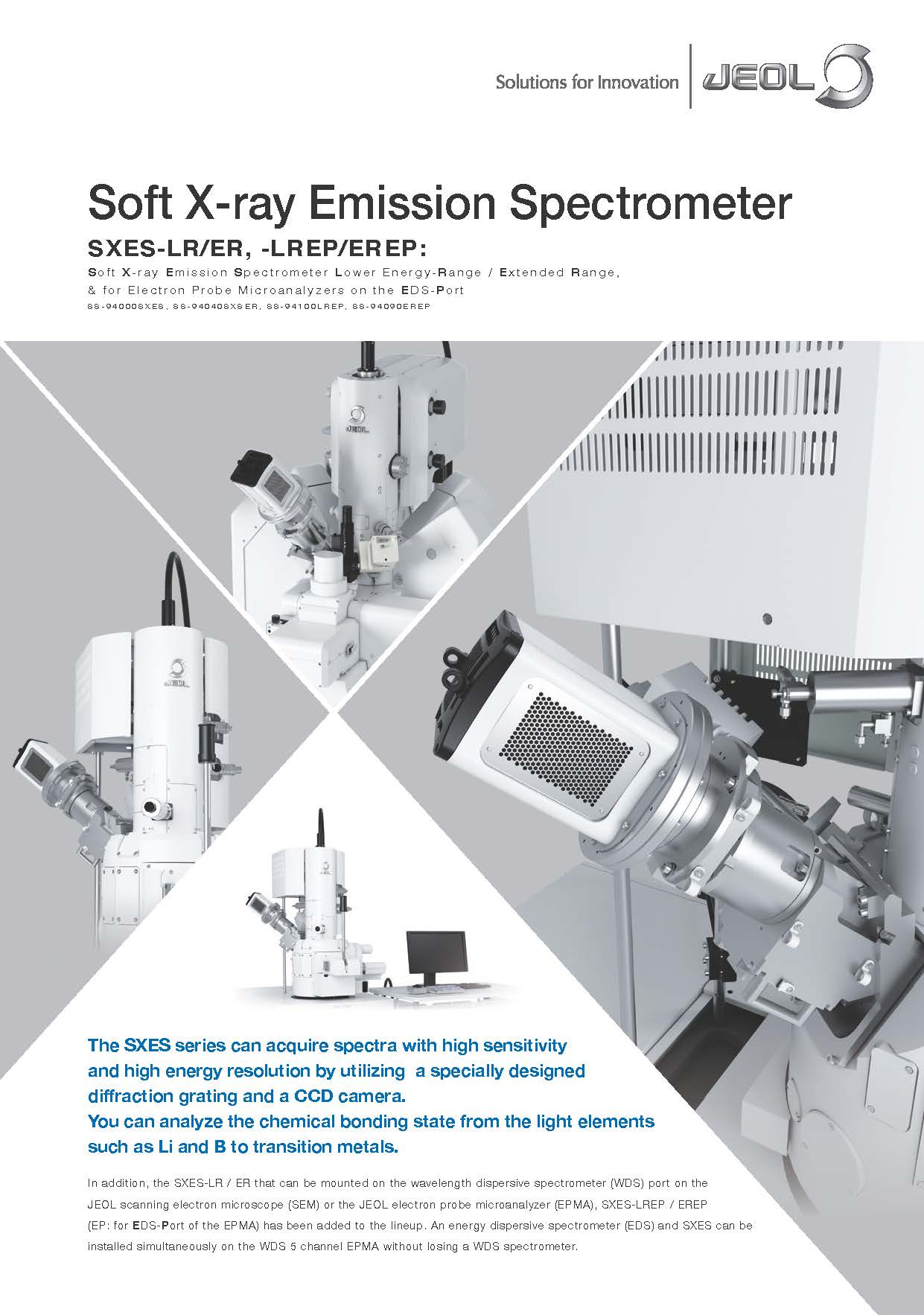 Spektrometer Pancaran X-ray lembut SXES-LR/ER, -LREP/EREP