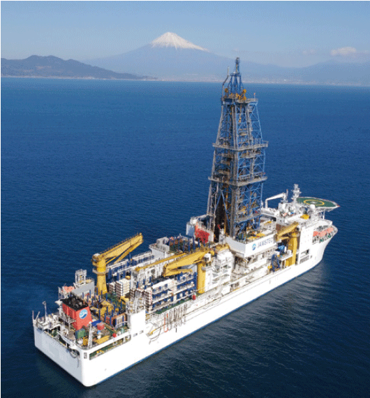 Deep sea drilling vessel “CHIKYU”