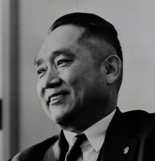 Mr. Kazato, the founder of JEOL Ltd.