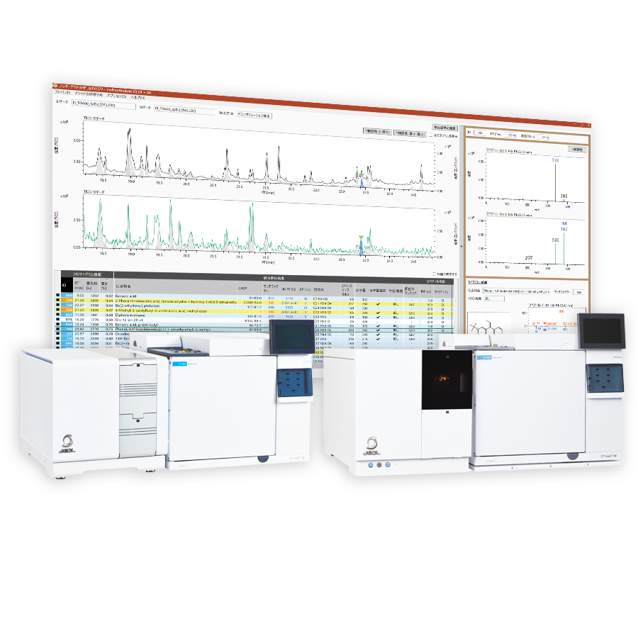 msFineAnalysis series GC-MS GC-QMS qualitative analysis software