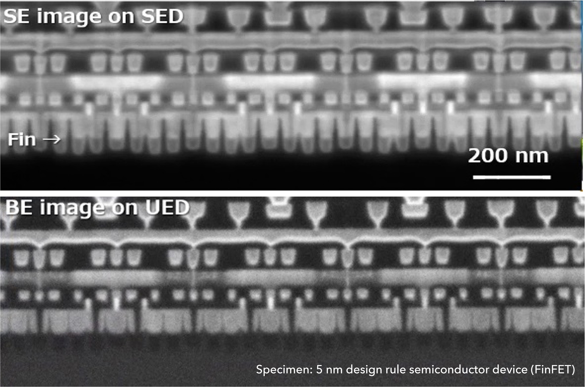 표본: 5nm 디자인 룰 반도체 장치(FinFET)