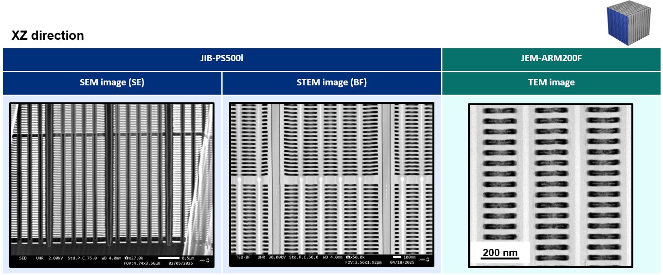 XZ 方向截面分析影像