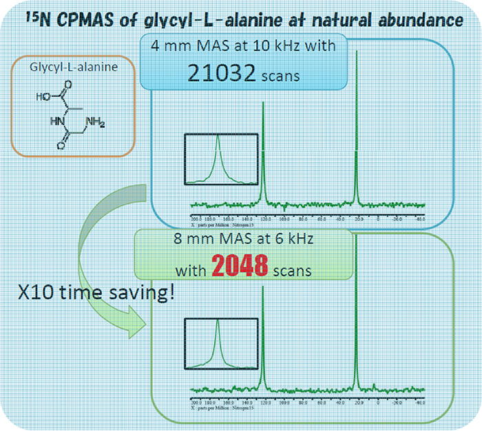 15N CPMAS of glycyl-L-alanine at natural abundance