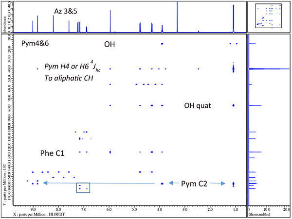 Fully {19F} decoupled ¹H/13C gHMBCAD