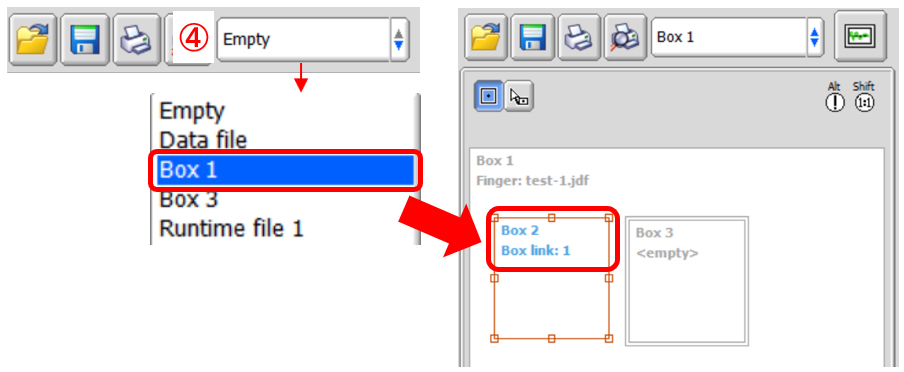 Link a data box