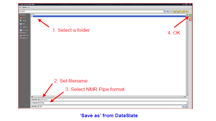 Save as from dataSlate