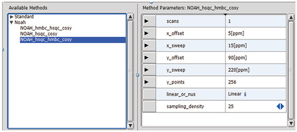 Setting screen of NOAH automation