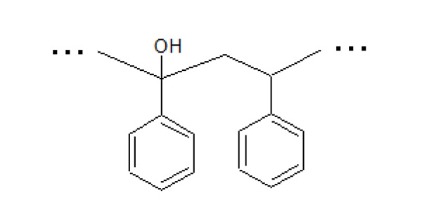 Figure 5 Estimated structure of PS after UV irradiation