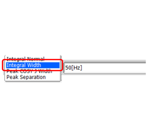 Integral Width ― Option bar ― Data Slate window