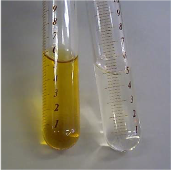 RP oil (left: used, right: new)